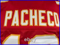 Isiah Pacheco Kansas City Chiefs Signed Autograph Jersey Game Cut JSA Witnessed