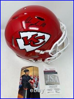 Isiah Pacheco Kansas City Chiefs Signed Autographed Full Size Helmet JSA WITNESS