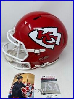 Isiah Pacheco Kansas City Chiefs Signed Autographed Full Size Helmet JSA WITNESS