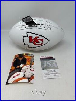 Isiah Pacheco Kansas City Chiefs Signed Autographed Logo Football JSA Witnessed