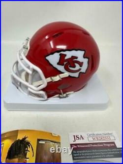 Isiah Pacheco Kansas City Chiefs Signed Autographed Mini Helmet JSA Witnessed