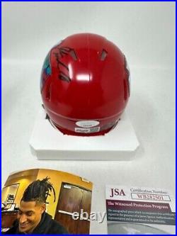 Isiah Pacheco Kansas City Chiefs Signed Autographed Mini Helmet Super Bowl LVIII