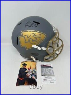 Isiah Pacheco Kansas City Chiefs Signed Autographed SLATE Full Size Helmet JSA