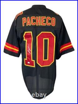 Isiah Pacheco Kansas City Signed Black Football Jersey JSA Hologram