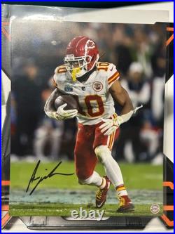 Isiah Pacheco Signed 8x10 with COA Kansas City Chiefs
