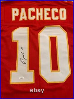 Isiah Pacheco Signed Kansas City Chiefs Custom Home Jersey JSA (A)