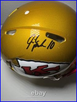 Isiah Pacheco Signed Kansas City Chiefs Full Size Authentic Helmet Beckett Gold Isiah Pacheco Signed Kansas City Chiefs Full Size Authentic Helmet Beckett Gold