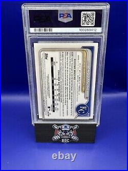 JAC CAGLIANONE 2024 Bowman Chrome Draft 1st Rookie Auto PSA 9 MINT RC #CPAJC