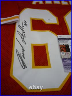 JARED ALLEN#69 Signed Red Kansas City Chiefs Jersey (JSA)