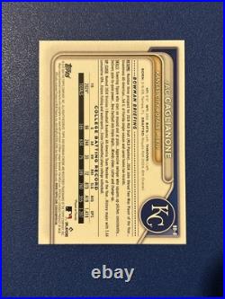 Jac Caglianone Signed 2024 1st Bowman Baseball Card Kansas City Royals #bd-8