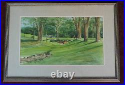 Jack O'hara (1921-2012) Original Watercolor Golf Leawood Kansas City Missouri