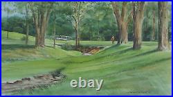 Jack O'hara (1921-2012) Original Watercolor Golf Leawood Kansas City Missouri