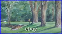 Jack O'hara (1921-2012) Original Watercolor Golf Leawood Kansas City Missouri