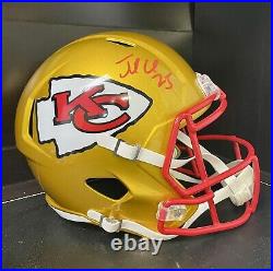 Jammal Charles Signed Flash Alternate Full Size Helmet Kansas City Chiefs PSA