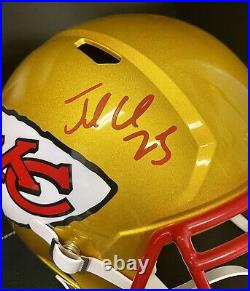 Jammal Charles Signed Flash Alternate Full Size Helmet Kansas City Chiefs PSA