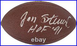 Jan Stenerud Signed Football Proof COA Autographed Kansas City Chiefs Packers