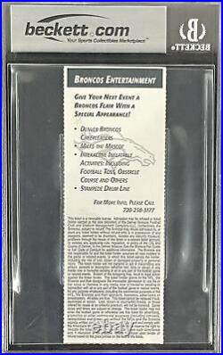 Jared Allen Signed Kansas City Chiefs NFL Debut Ticket 9/12/04 Slab Beckett