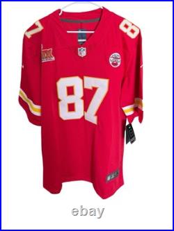 Jersey Red Travis Kelce Size L Kansas City Chiefs Signed Autographed COA