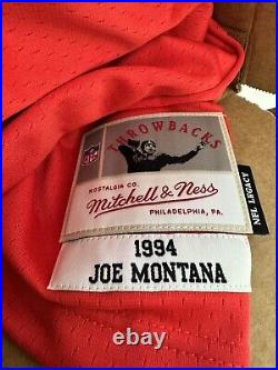 Joe Montana Kansas City Chiefs Signed Mitchell & Ness Jersey from Fanatics! NEW