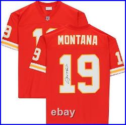 Joe Montana Kansas City Chiefs Signed Red Mitchell & Ness Jersey