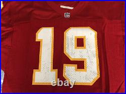 Joe Montana Signed Authentic Jersey = KANSAS CITY CHIEFS Team Issued 19 Size 46