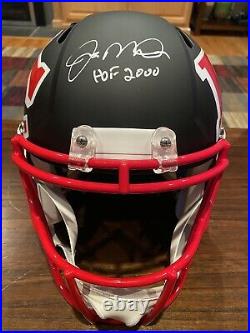 Joe Montana Signed Kansas City Chiefs AMP Full Size Helmet HOF 2000 Beckett