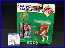 Joe Montana Signed Kansas City Chiefs Football Starting Lineup BAS Beckett