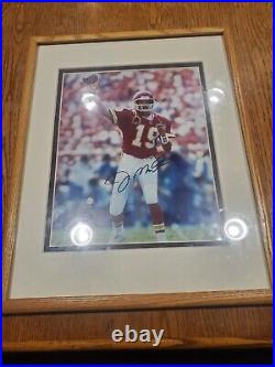 Joe Montana Signed Kansas City Chiefs Framed 8x10 Photo