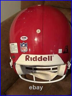 Joe Montana Signed Kansas City Chiefs Full-sized Riddell VSR-4 football helmet