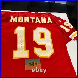 Joe Montana Signed Kansas City Chiefs Game Model Jersey UDA Upper Deck COA