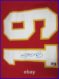 Joe Montana Wilson Size 48 Kansas City Chiefs 4th and Goal signed autograph