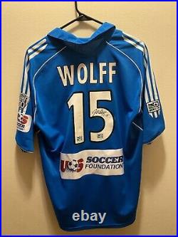 Josh wolff MLS signed game worn jersey kansas city wizards