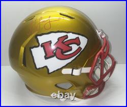 JuJu Smith-Schuster Autographed Kansas City Chiefs Flash Replica Helmet -BAS COA