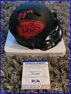 JuJu Smith-Schuster Super Bowl Champion Signed Kansas City Chiefs Eclipse Helmet