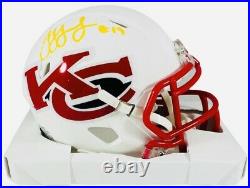 Juju Smith-schuster Signed Kansas City Chiefs Matte White Mini Helmet +beckett