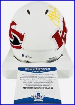 Juju Smith-schuster Signed Kansas City Chiefs Matte White Mini Helmet +beckett