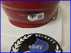 Justin Reid Signed Kansas City Chiefs Speed Mini Helmet Beckett Auto Football