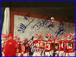 KANSAS CITY CHIEFS Autographed Autograph Signed 12x18 2016 TEAM Photo KELCE HILL