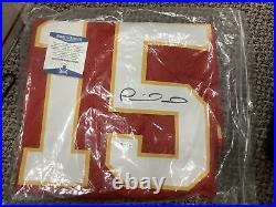 KANSAS CITY CHIEFS PATRICK MAHOMES SIGNED AUTOGRAPHED #15 RED JERSEY BECKETT xl