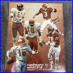 KANSAS CITY CHIEFS SIGNED SB LEN DAWSON, Culp, Bell, Thomas, Stenerud TRISTAR
