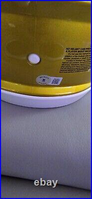 KANSAS CITY CHIEFS TRAVIS KELCE flash signed full size helmet BECKETT COA