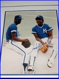KANSAS CITY ROYALS signed Willie Wilson/Frank White 1989 The Legacy Crown Center
