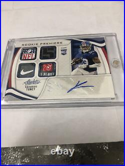 Kadarius Toney 1/1 RPA Very Rare, Quad Patch Rookie Auto! Wow