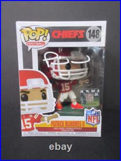 Kansas City Chiefs 148 Patrick Mahomes Signed Funko Pop Direct NFL Holo COA