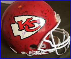 Kansas City Chiefs 2002 Team Autographed Full Size Riddell VSR-4 Helmet