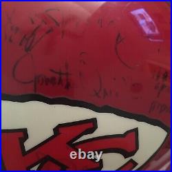 Kansas City Chiefs 2002 Team Autographed Full Size Riddell VSR-4 Helmet