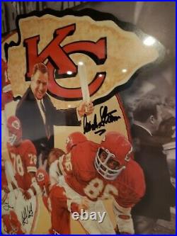 Kansas City Chiefs AUTHENTIC Signed Super Bowl Lithograph Photo Poster 1970 RARE