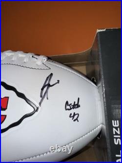 Kansas City Chiefs Autographed Football Rice Royals Steel Training Camp 2025