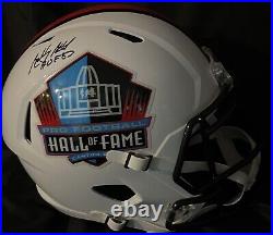 Kansas City Chiefs Bobby Bell Signed Hall Of Fame Fullsize Helmet Beckett Cert