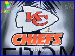 Kansas City Chiefs Champions 3D LED 17x12 Neon Sign Light Lamp Beer Bar Decor